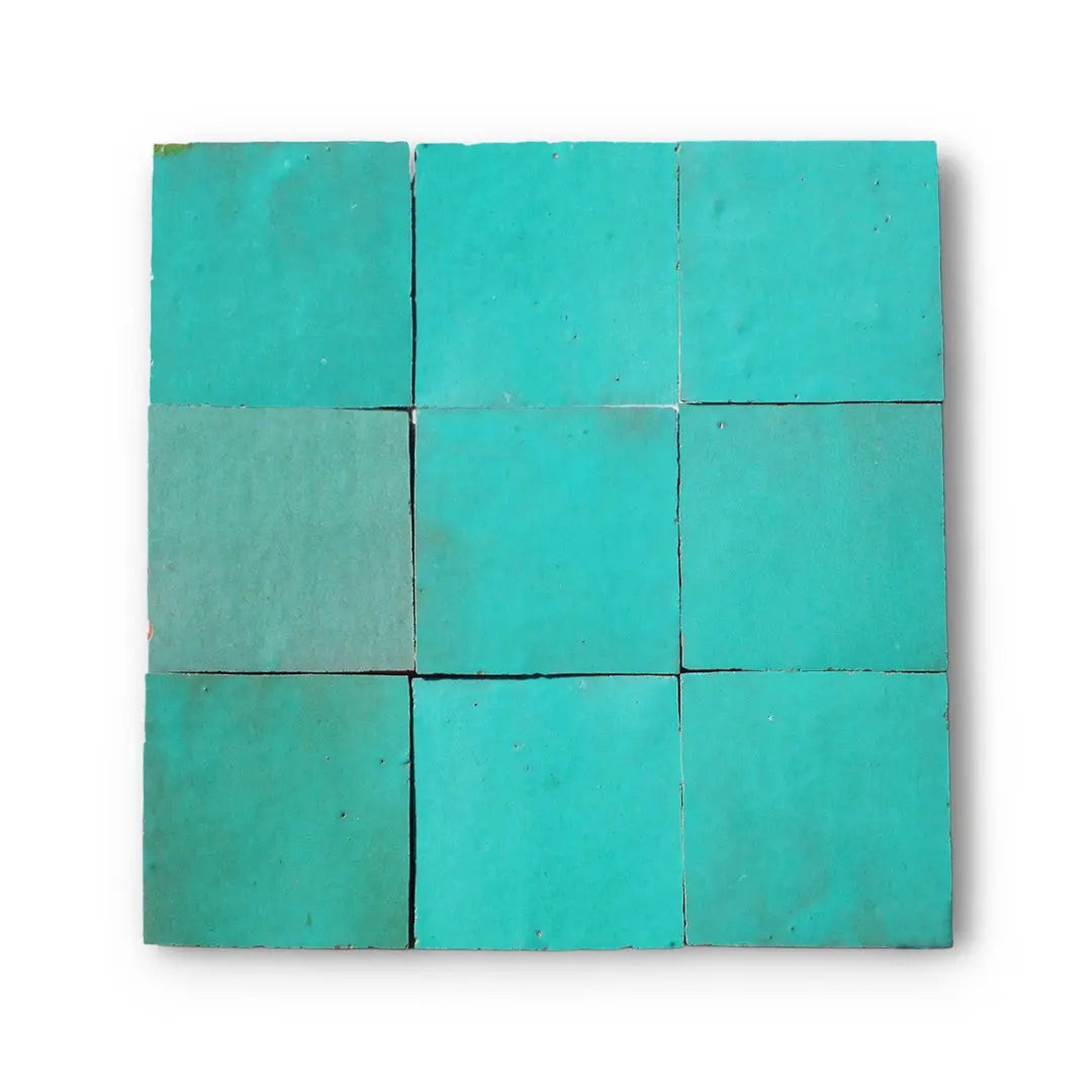 Mint Green Zellige Tiles Morocco Zellige Samples