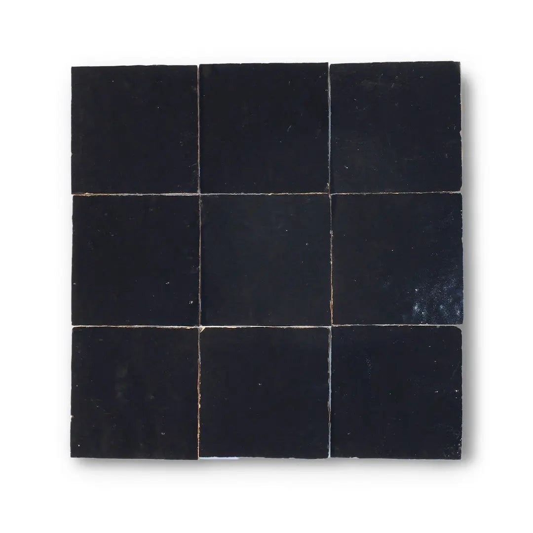 Black Matt Morocco Zellige Samples