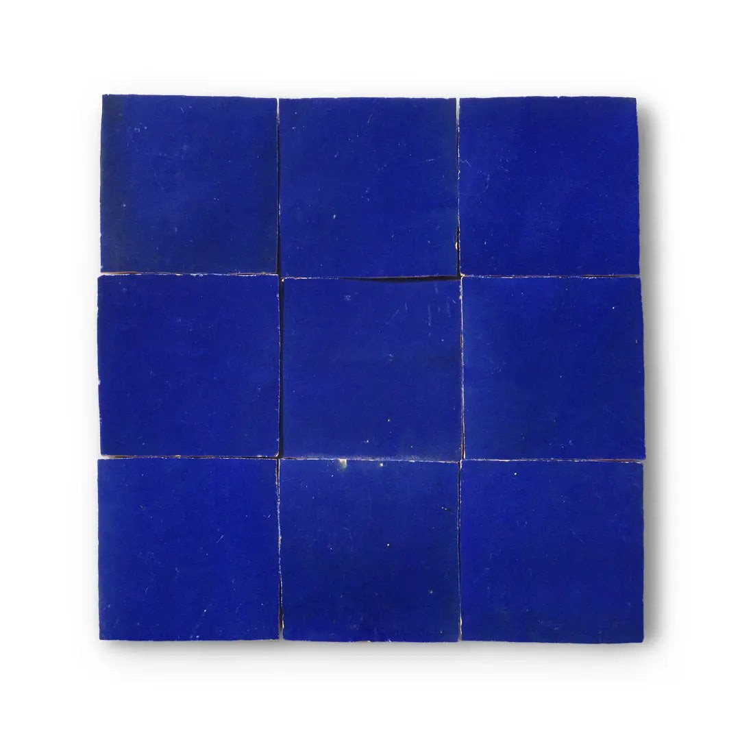 Dark Blue Zellige Tiles Morocco Zellige Samples