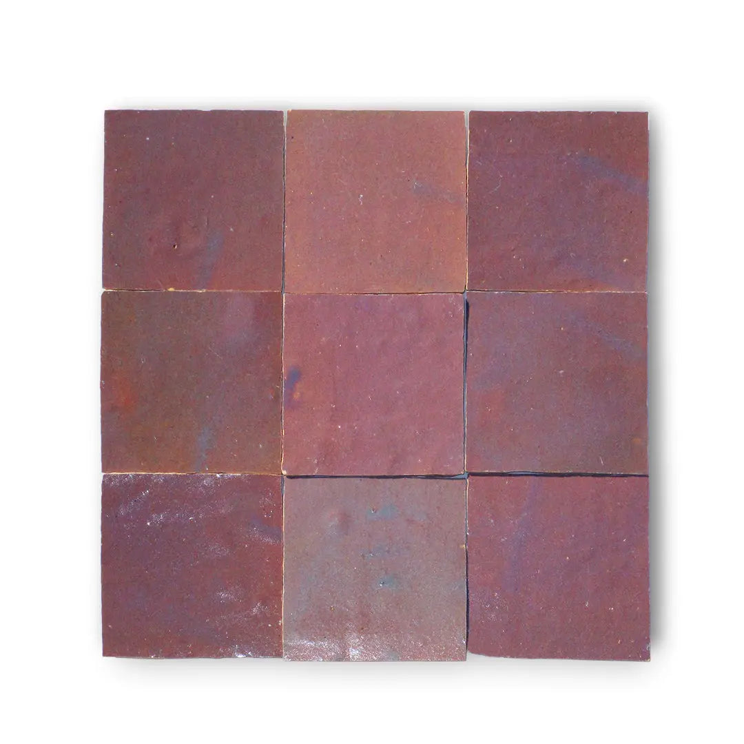 Safi Flammed Pink – Handmade Moroccan Zellige

