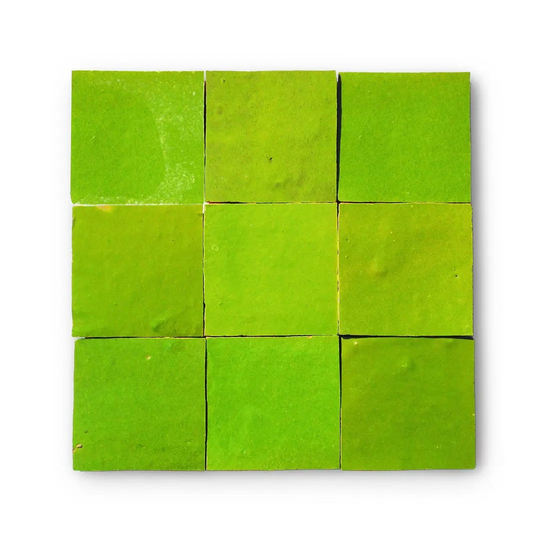 Olive Green Zellige Tiles Morocco Zellige Samples